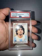 Diego Maradona Panini World Cup 1990 Sticker #224 –PSA 5