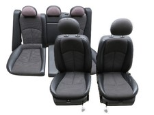 Sitze vorne Rücksitzbank Teilleder schwarz MB W211 E Klasse Avantgarde komplett