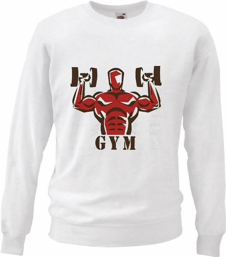 Sweatshirt gym bodybuilding - sweatshirt,