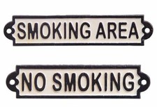 Schild smoking area - schild, "smoking"