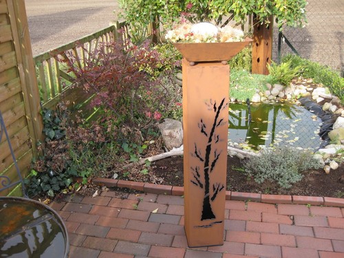 Rost säule schale - +,