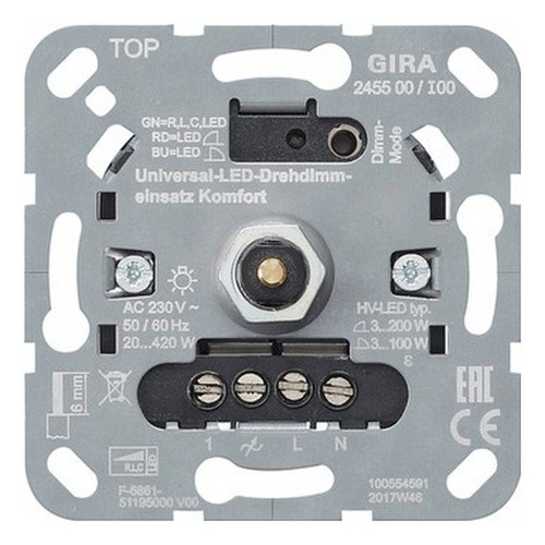 Gira dimmer dreh - gira, dreh/druckknopf