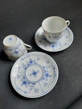 2 x august warnecke friesisch blau Kaffeetassen Mit Untertassen 