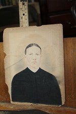 Antique Photo Crayon Portrait