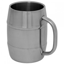 Krug Fass Edelstahl 1 l Becher