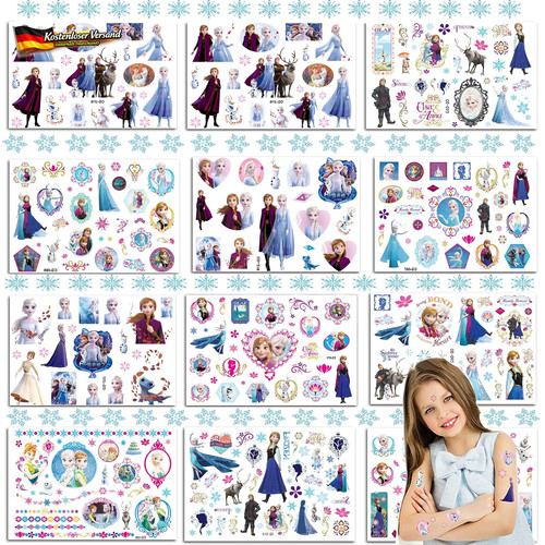 Kinder tattoo set blätter - tattoo,