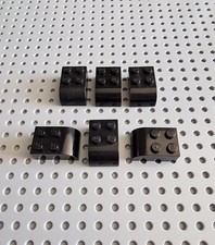 Lego Bogenstein Dachstein Halbrund 6 stk 3x2x1 Schwarz Black Slope 6215 A090