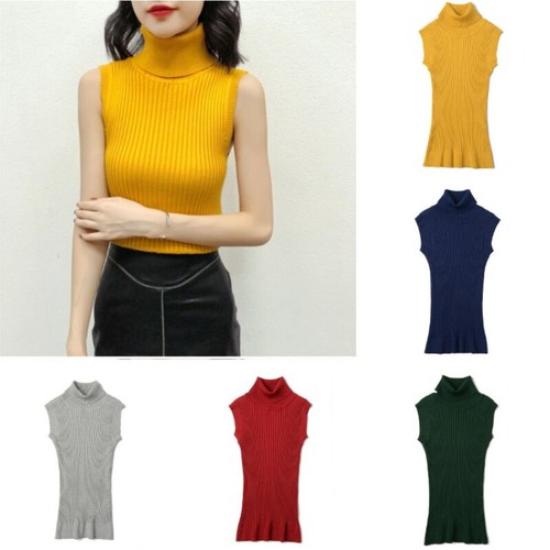 Damen strickweste rollkragen - damen,