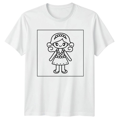 Süßes mädchen figur cartoon - süßes,
