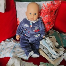 Spielpuppe, Jungen Puppe, Babypuppe Junge, mit Zubehör