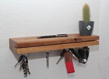 Schlüsselbrett aus Massivholz Eiche mit 4 Magneten 37,1 cm x 8,8 cm Unikat