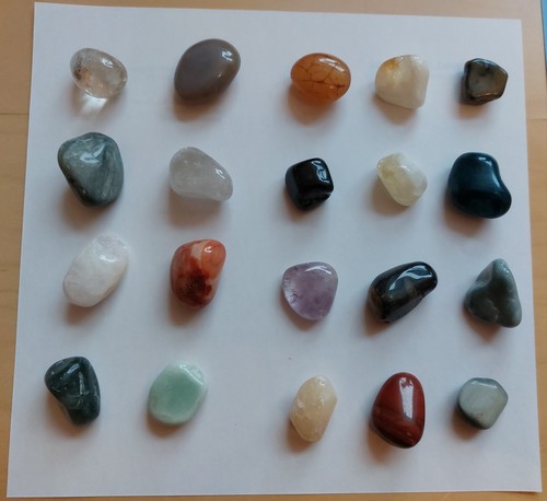 Stück bunte trommelsteine - stück,