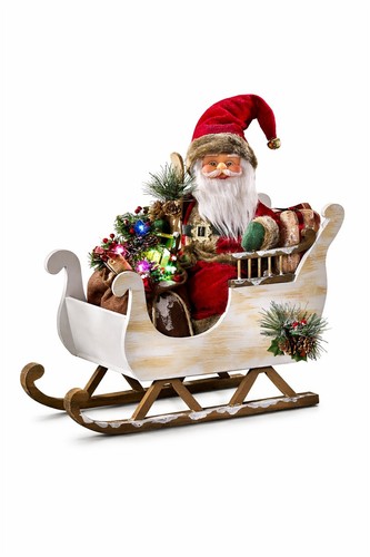 Weihnachtsmann mit schlitten - weihnachtsmann,