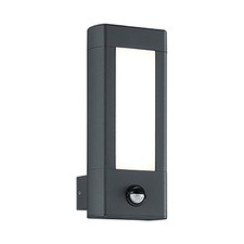 Trio LED Wandleuchte Rhine Anthrazit 9W 600lm warmweiß Sensor Bewegungsmelder
