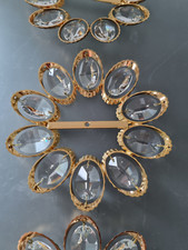 Vintage Palwa Lampe Kristall Blumen Ersatzteile