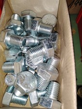 10 Sechskantschrauben Vollgewinde DIN933 M20x25 galv.verzkt Lieferung frei Haus