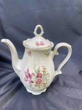 Bareuther Bavaria Porzellan  14 47 | Große Kaffeekanne 1931-1950 Blumendekor