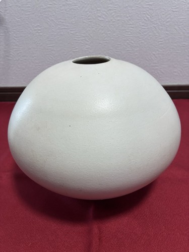 Runde weiße keramik vase - weiße,