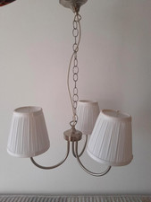 Hängelampe Kronenleuchter Deckenlampe 3-armig mit Schirmen inkl. Leuchtmittel