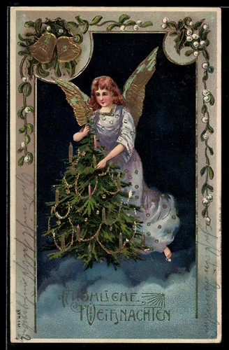 Fliegender weihnachtsengel - fliegender,