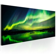 Aurora Polarlicht Nordlicht VLIES LEINWAND DEKO BILDER WANDBILDER XXL WOHNZIMMER
