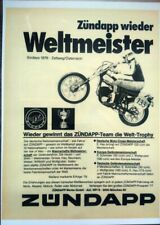 Zündapp wieder Weltmeister Werbung 1977