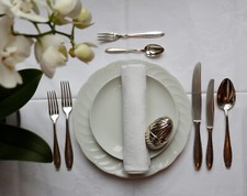 WMF Nirosta Besteck 42 Teile/6 Pers.  Mod.2300 100/90er Silberaufl. Glattschliff