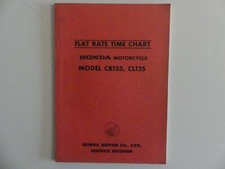 HONDA CB CL 125 Ersatzteilkatalog Handbuch TimeChart Parts list Arbeitszeit