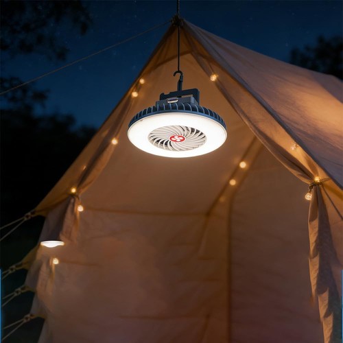 Campinglampe mit ventilator - mit,
