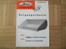 Baas Trecker Frontlader Zubehör Kotgangschaufel, Prospekt