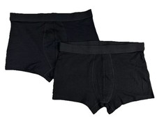 Herren 2x Boxer Unterhosen M / 5 Schwarz – Boxershorts Baumwolle Unterwäsche Neu
