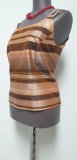 VIA DI RONNETTA ? Seidenbluse/Top NEU OHNE ETIKETT Damen Gr.42 30SILK Brauntöne