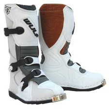 Wulfsport Cub LA Kinder Motocross Stiefel Offroad Motorrad Jugend Enduro weiß