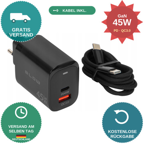 45w usb schnellladegerät - 45w, usb-c