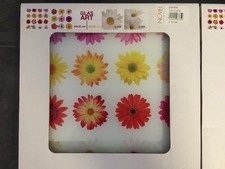 2 NOVEL Glasbilder Blumen  NEU