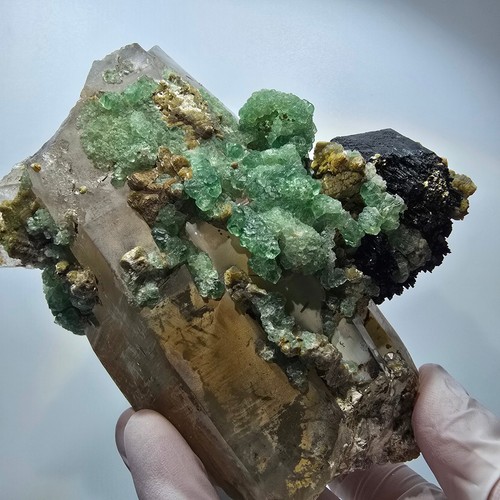 Rauchquarz fluorit - xl,