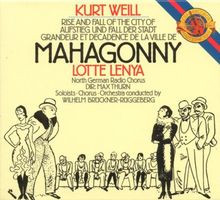 Mahagonny (Gesamtaufnahme) von Lotte Lenya | CD | Zustand sehr gut