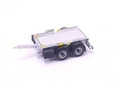 1:87 EM224 Fertigmodell 2achs Tandem Anhänger für Absetzmulde silber Eigenbau