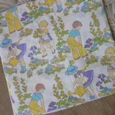 Bettbezug Stoffrest 60er 70er Jahre Vintage Kinder b 90 / 120 cm