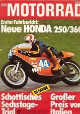 M7412 + Fahrbericht HONDA CB 250 / 360 + Montesa MC 250 + DAS MOTORRAD 12/1974