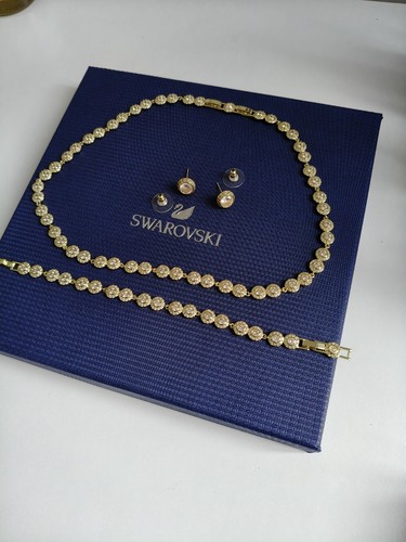 Swarovski angelic set gold - swarovski,