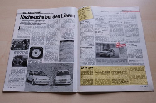 Rallye racing 1989 - rallye, peugeot