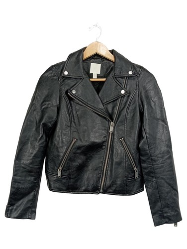 Lederjacke schwarz biker - lederjacke,