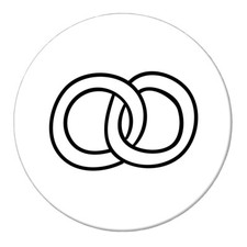 Magnet Ringe Hochzeitsringe Kühlschrankmagnet 59mm Geschenkidee Souvenir Präsent