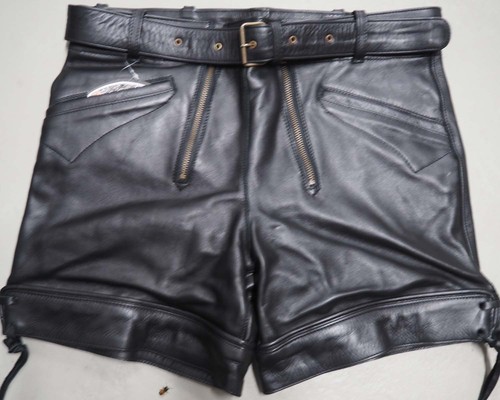 Kurze glattleder hose berti - kurze,
