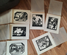 Konvolut ( 6 Stück) Scherenschnitte Lotte Gützlaff Berlin, Karl Wagner, u.a.