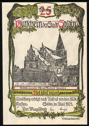 Notgeld soldin 1921 25 - notgeld,