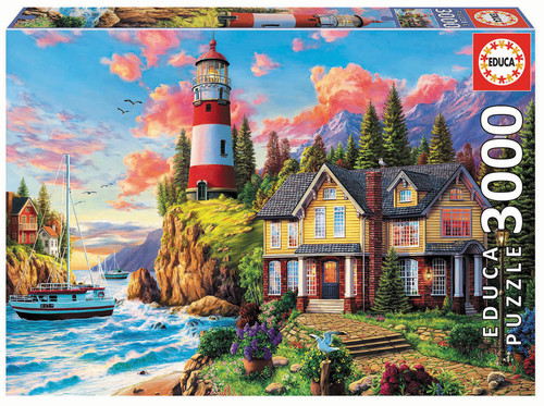 Puzzle leuchtturm 3000 - -,