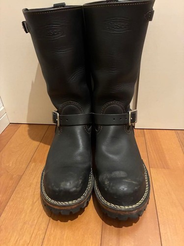 Wesco stiefel leder schwarz - leder,