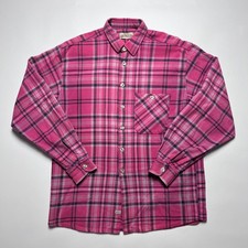 Jan Paulsen Vintage 90s Flanellhemd Shirt Carhartt Style Herren pink XL